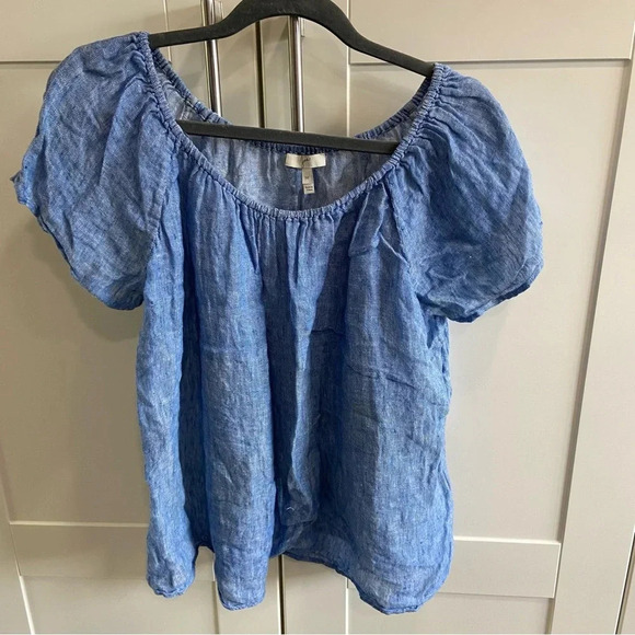 ✨3/$20 Joie Off Shoulder Linen Top - Picture 3 of 6